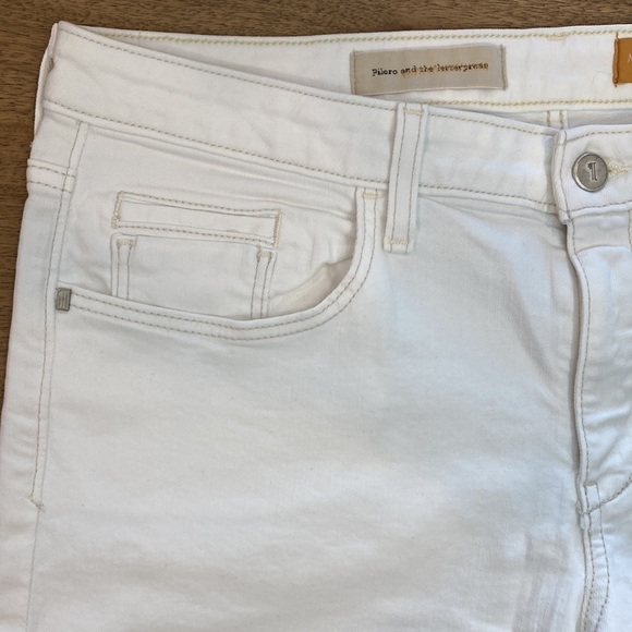 NWOT Pilcro and the Letterpress White Denim Shorts - Picture 3 of 7
